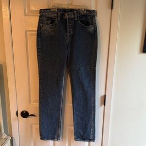 Helmut Lang Dark Blue Boyfriend Jeans